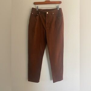 Ralph Lauren Women’s Straight Leg Brown Chestnut Stretch Jeans Size 10